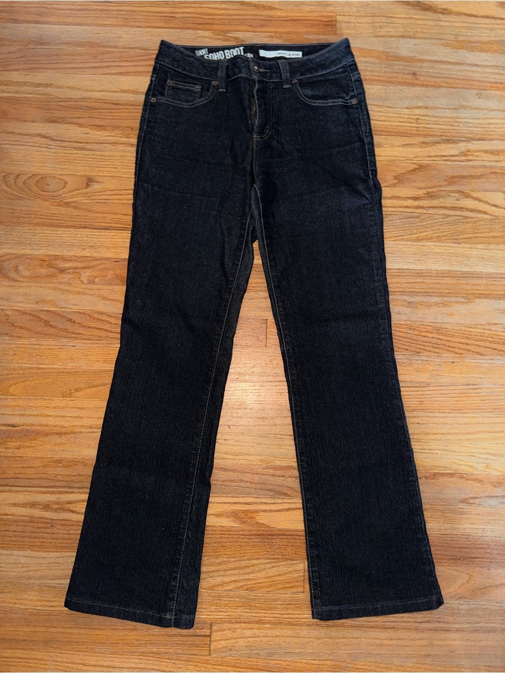 Womens DKNY Dark Bootcut Jeans — Sleek Mid-Rise Denim
